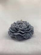 Naturalna Szara Świeczka Sojowa Piwonia Handmade