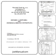 Waryński 726A Koparko ładowarka Instrukcja Obsługi DTR Schematy elektr hydr