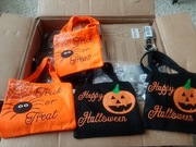 Materiałowe Torebki na słodycze cukierki Halloween