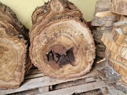 Plaster Drewna Orzech Włoski 67/65/7-9 cm Blat Stolik Żywica DIY Epoxy