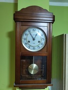 Zegar drewniany po dziadku stan idealny Vintage, nakręcany