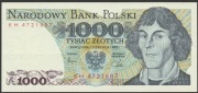 Polska 1000 złotych 1982 - Mikołaj Kopernik - stan bankowy UNC