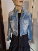 Krotka kurtka jeansowa amisu r.42