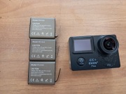 Kamera Eken H5s plus + 3 baterie + akcesoria + etui
