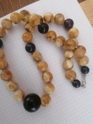 Bursztyn naszyjnik 86gr 60cm fi 16mm 