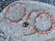 Komplet biżuterii handmade Łapka wykonany z jadeitu