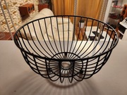 CZARNY KOSZ NA OWOCE PATERA MISKA KOSZYK OKRĄGŁY 25CM
