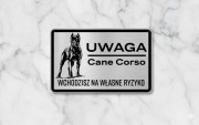 Duży wybór tabliczki uwaga pies owczarek, bandog cane corso