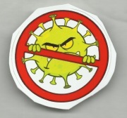 Naklejka - Stop Wirusom