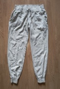Letnie cienkie spodnie joggery casual basic style boho Terranova S wiązane