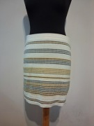 Dopasowana spódnica mini w paski - Promod