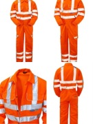 Kombinezon roboczy z odblaskami męski ostrzegawczy Pulsar 2XL