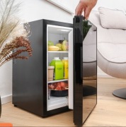 Lodówka 40 litrów czarne szkło Hotelowa Nowa Gw.