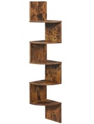 5-poziomowa półka narożna ścienna