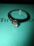 Pierścionek zaręczynowy Tiffany&Co Solitaire VVS1/D 3 EX 0,25ct