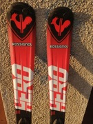Narty Rossignol Hero JR 130 cm,wiązania plus kijki.