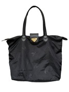 Oryginalna torba shopper Mollerus, czarna, w monogram