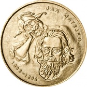Jan Matejko 2 ZŁ 2002 r + kapsel piekny stan