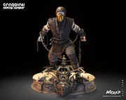 Scorpion Mortal Kombat Figurka Ręcznie Malowana 1/6