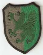 Naszywka 16 Batalionu Saperów z Tczewa na mundur polowy.