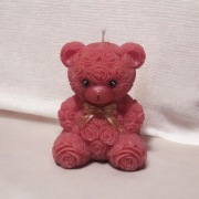 ŚWIECZKA RĘCZNIE ROBIONA IDEALNY PREZENT NA WALENTYNKI, URODZINY, ŚWIĘTA