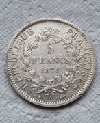 5 franków 1876 Francja Herkules srebro Ag (5)