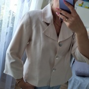 Damska elegancka jedwabna marynarka żakiet Newport News rozmiar 14 L-XL