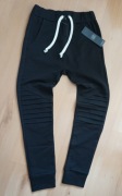 Spodnie despacito basic slim 140 czarne z kieszonka