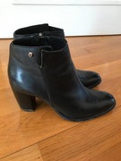 Botki roz.38 skóra czarne