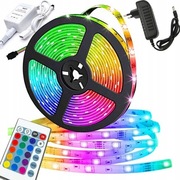 taśma LED strip 3528 5m pilot zasilacz zestaw