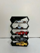 Gablotka półka uchwyt na 5 autek hot wheels modele1:64 resoraki matchbox