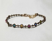 Bransoletka handmade z koralików Toho i Preciosa – kolorowa, regulowana