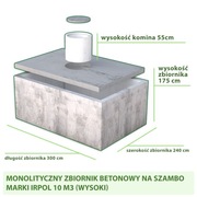 Szamba Betonowe 10m3 i inne Zbiorniki na Deszczówkę, SZAMBO , Piwnica