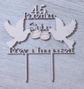 Topper rocznica ślubu 