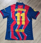 koszulka FC BARCELONA 4ta SuperCopa! 2026 RAPHINHA 11! meczowa! M slim!
