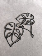 Monstera ozdoba do palików/doniczek, obraz geometryczny