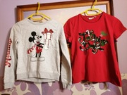 Bluza dziewczęca świąteczna i bluzka roz 134 /140 firmówki 