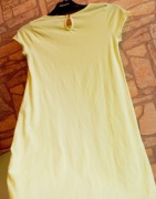 Tunika Sukienka Reserved r.158 bawełna/wiskoza żółty cytrynowy neon 