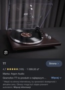 Gramofon argon audio tt mahoń 