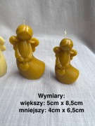 Świeca z Wosku Pszczelego Do Modlitwy i Medytacji Naturalna anioł 6,5cm