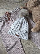 Czapka zimowa newbie KappAhl rozm 44/46 beż pompon