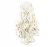 TOPCOSPLAY peruka włosy długie blond kręcone