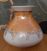 Wazon biało - pomarańczowy - Chodzież