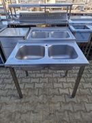 Zlew Gastronomiczny 2 Komorowy 100/60/85 2