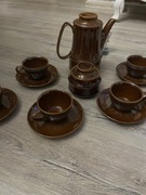 Komplet zestaw porcelitowy PRL Pruszków do kawy herbaty