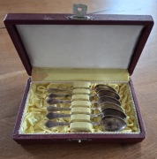 Łyżeczki posrebrzane 1910 r. Art Deco Austria Krupp Berndorf