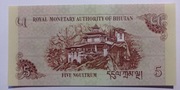 Bhutan 5 ngultrum 2015 UNC