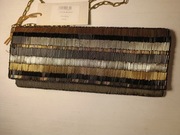 Torebka Opulenza handmade Sylwester wieczorowa 26x11 cm łańcuszek