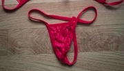Majtki koronka bielizna czerwona