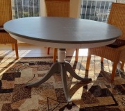 Stół okrągły rozkładany na owalny, wys, 72 cm